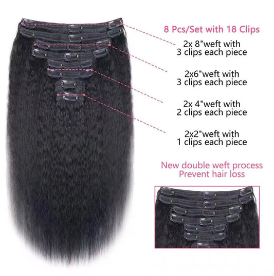 Clip In Extensions (Pre order)